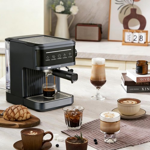 Espresso machine coffee - machine, milk